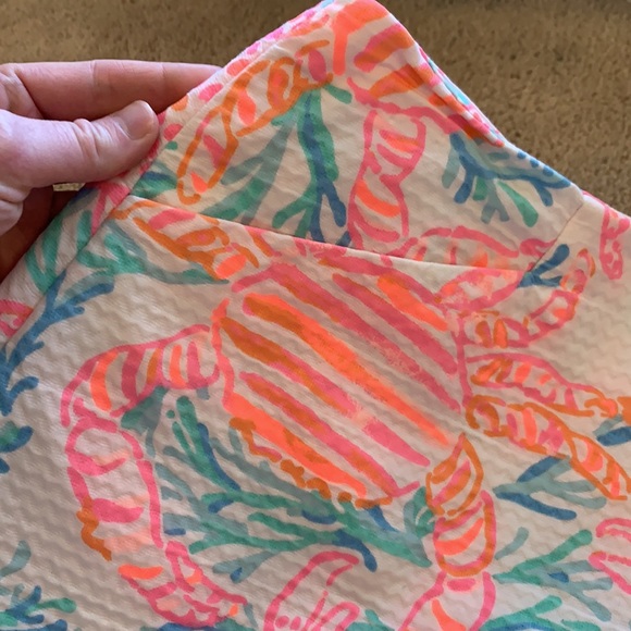 Lilly Pulitzer Marigold Crab Skort in Resort White Getting Steamy - Picture 2 of 5